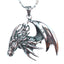 Perhiasan Kalung Gothic Stainless Pria Vernyx Dragon Sign
