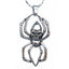 Perhiasan Kalung Gothic Stainless Pria Vernyx Spider Skeleton