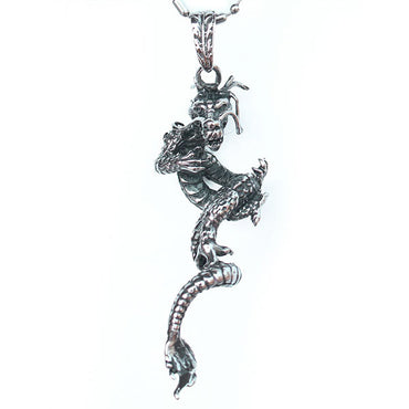 Perhiasan Kalung Gothic Stainless Pria Vernyx Dragon Twist - VERNYX