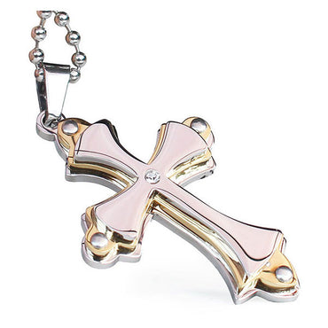 Perhiasan Kalung Salib Wanita / Pria  Stainless Vernyx Elder Cross - VERNYX