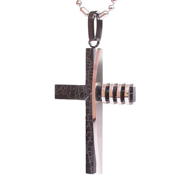 Perhiasan Kalung Salib Wanita / Pria Stainless Vernyx Complex Cross - VERNYX