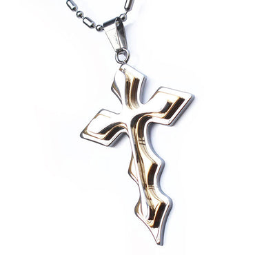 Perhiasan Kalung Salib Pria Wanita Stainless Vernyx Burning Cross - VERNYX