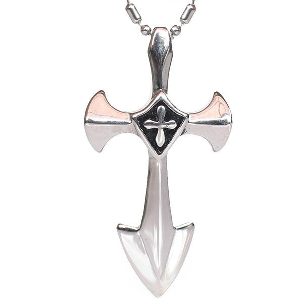 Perhiasan Kalung Salib Pria Stainless Vernyx Templar Cross - VERNYX