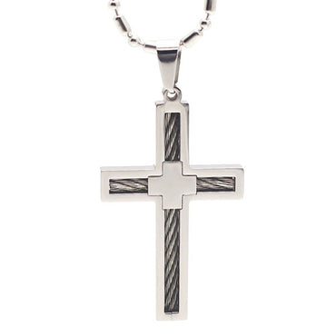 Perhiasan Kalung Salib Pria Stainless Vernyx Unbound Cross - VERNYX