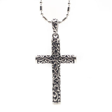 Perhiasan Kalung Salib Pria Stainless Vernyx Tube of Tribe - VERNYX