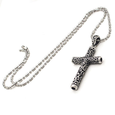 Perhiasan Kalung Salib Pria Stainless Vernyx Tube of Tribe - VERNYX