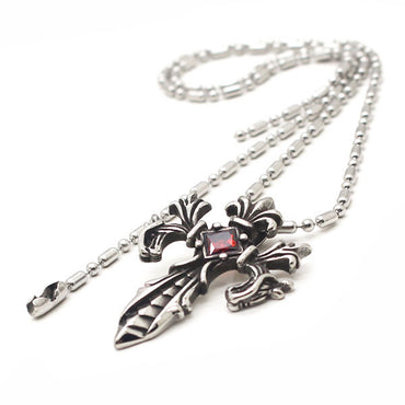 Perhiasan Kalung Salib Pria Stainless Vernyx Angel Armor - VERNYX