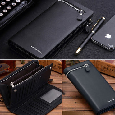 Dompet Pria Panjang Curewe Carien Zipper - VERNYX