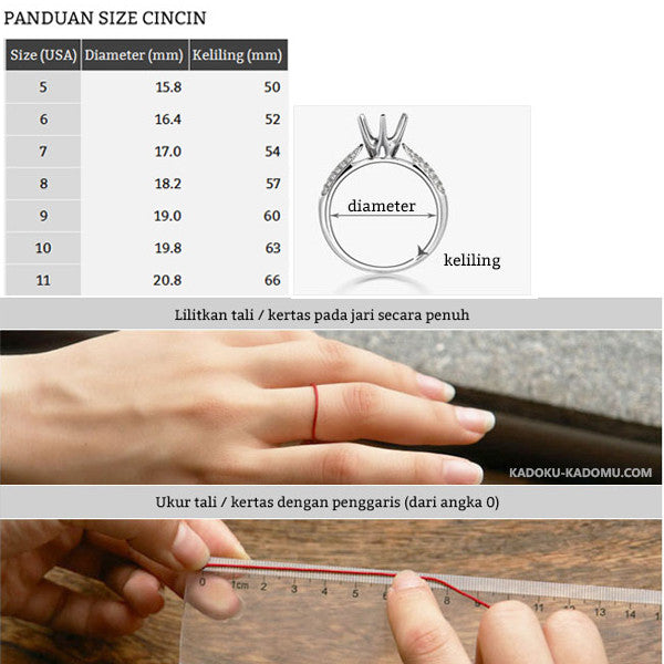 Perhiasan Cincin Stainless Pria / Wanita Vernyx Diagonal - VERNYX