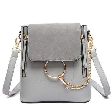 Tas Ransel Wanita Beibaobao Smoth Gray - VERNYX